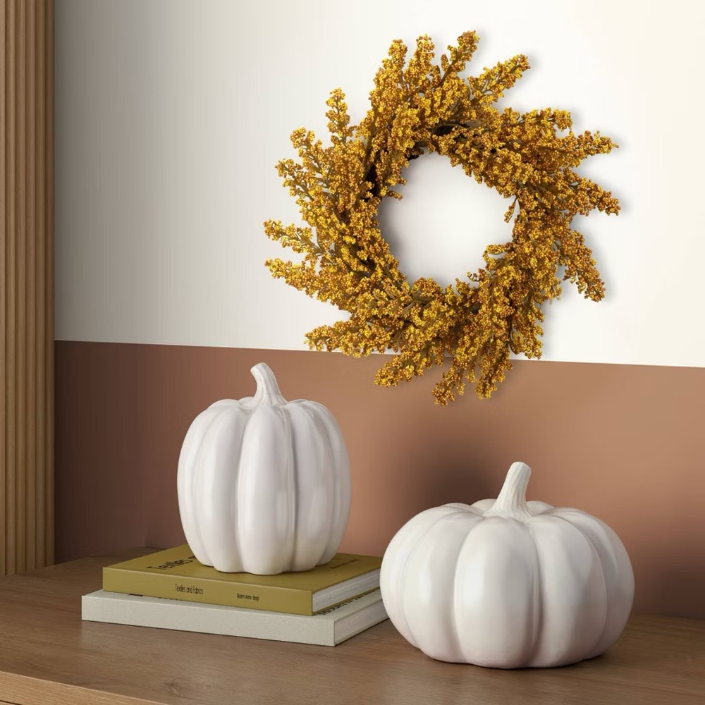 Room Essentials - Faux Goldenrod Fall Mini Wreath